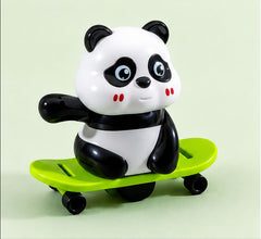 Cute Panda Musical Toy with Hula Hoop & Skateboard