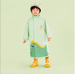 Kids Cartoon Hooded Raincoat