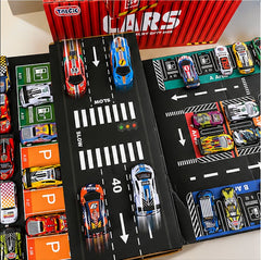 Cars Alloy Car Storage Box Track Set