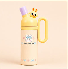 Cute Cartoon Kids Water Bottle with Handle – Leak-Proof School Water Bottle for Boys & Girls