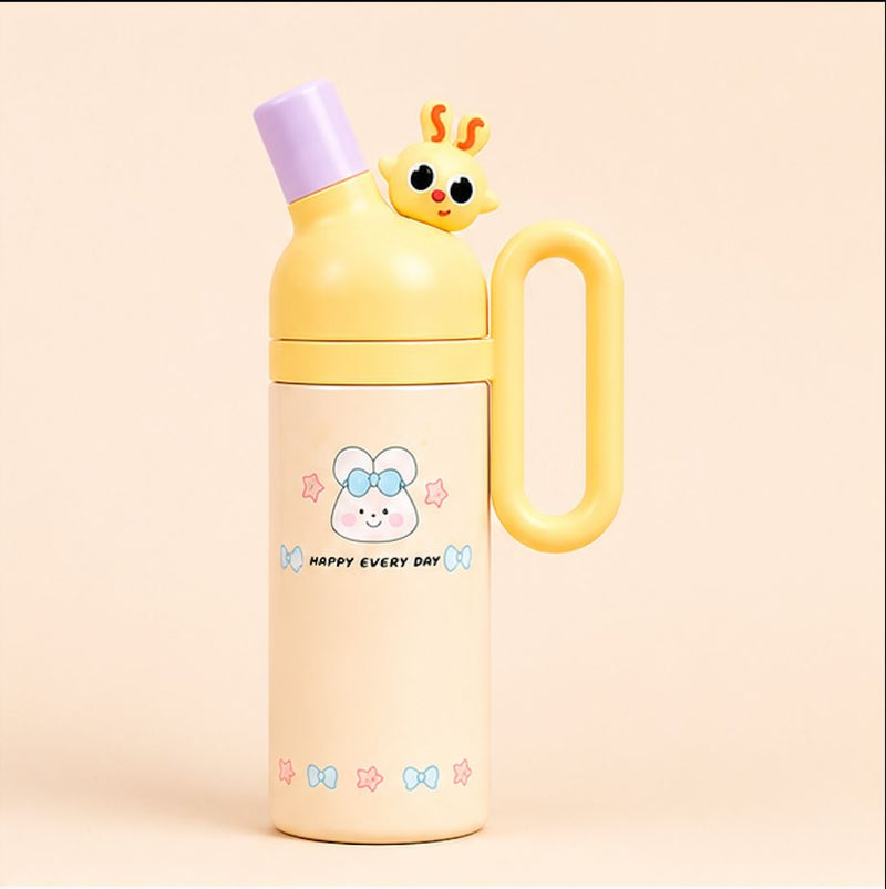 Cute Cartoon Kids Water Bottle with Handle – Leak-Proof School Water Bottle for Boys & Girls