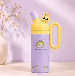 Cute Cartoon Kids Water Bottle with Handle – Leak-Proof School Water Bottle for Boys & Girls