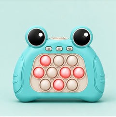 Cute Frog Pop It Game Toy for Kids – Handheld Sensory Toy with Light & Sound