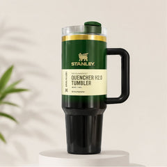 40oz Floral Insulated Quencher Tumbler with Handle & Straw