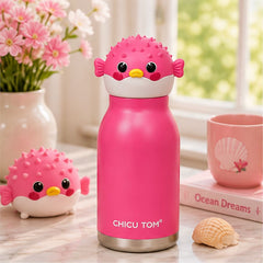 Cute Animal Stainless Steel Water Bottle for Kids